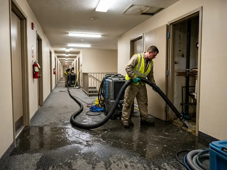 multi-unit-apartment-hallway-f-005 — frequently asked questions, Emergency Burst Pipe Water Extraction & Removal in Ford Cit…
